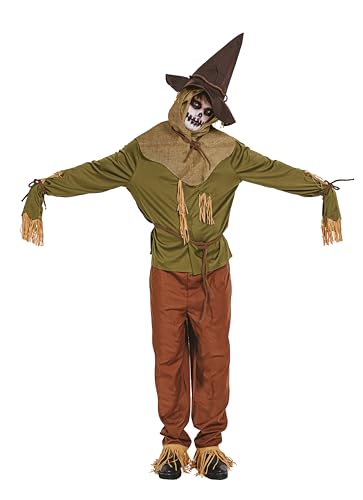 P'TIT CLOWN - Halloween-Kostüm Vogelscheuche – Erwachsenenkostüm perfekt für Kostümpartys und Themenveranstaltungen (L-XL) von p'tit clown