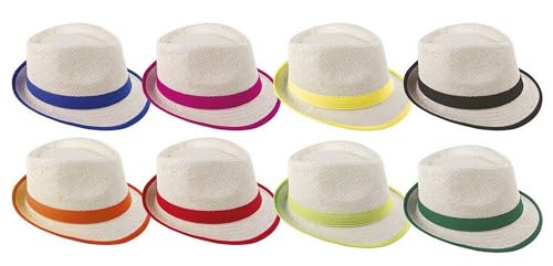 P 'tit Clown 14627 Hut Stroh Klebeband – Borsalino mit Schleife – zufällige Farbauswahl P 'tit Clown 14627 Hut Stroh Klebeband – Borsalino mit Schleife – zufällige Farbauswahl von p'tit clown