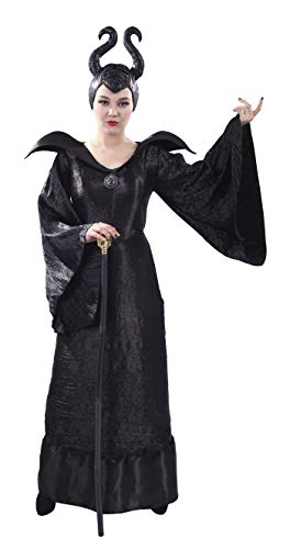 p'tit clown Damen Halloween Kostüm L/XL Schwarz Maleficent Erwachsene von p'tit clown