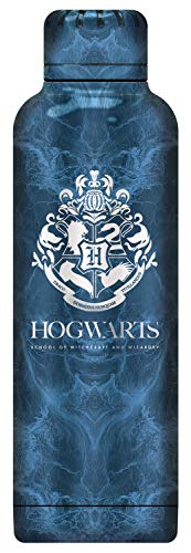 P:os 33441 - Edelstahl-Trinkflasche im Harry Potter Design, 515 ml, doppelwandig, auslaufsicher, für Kohlensäure geeignet, ideal zum Genuss von Kalt- und Heißgetränken in Schule, Sport und Freizeit von p:os