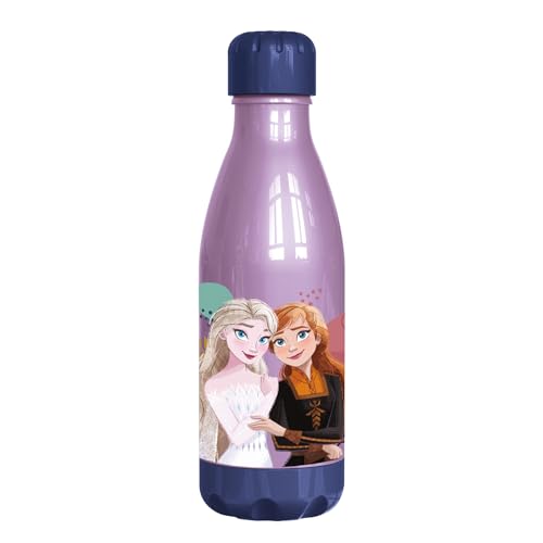 P:os 35721 - Frozen Die Eiskönigin 2 - Trinkflasche für Kinder und Erwachsene, Wasserflasche mit Schraubverschluss, ca. 560 ml Fassungsvermögen, auslaufsicher, ideal für Schule, Sport und Freizei von p:os