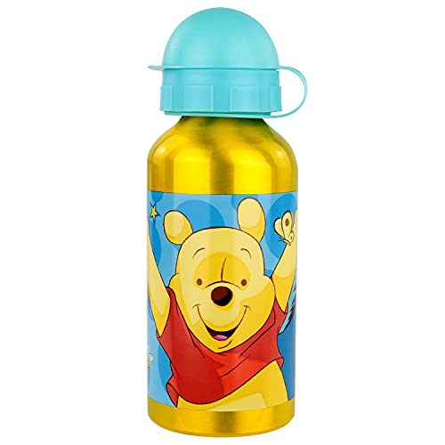 P:os 68928 - Trinkflasche für Kinder aus Aluminium, ca. 400 ml, mit Winnie the Puuh Motiv und goßer Füllöffnung, bpa- und phthalatfrei P:os 68928 - Trinkflasche für Kinder aus Aluminium, ca. 400 ml, mit Winnie the Puuh Motiv und goßer Füllöffnung, bpa- und phthalatfrei von p:os