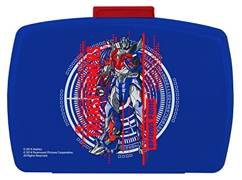 p:os 22168 Transformers Premium Brotdose mit Einsatz, ca. 16,5 x 12,5 x 6,5 cm von p:os