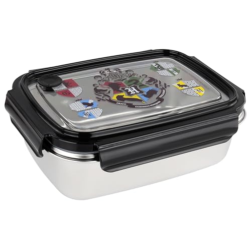 p:os Harry Potter Brotdose für Kinder und Erwachsene mit einem Fach, auslaufsichere Lunchbox aus Edelstahl mit 4 Clip-Verschlüssen, Vesperdose für Schule, Uni, Büro und Freizeit p:os Harry Potter Brotdose für Kinder und Erwachsene mit einem Fach, auslaufsichere Lunchbox aus Edelstahl mit 4 Clip-Verschlüssen, Vesperdose für Schule, Uni, Büro und Freizeit von p:os