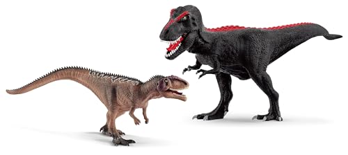 2in1-SET Schleich Dinosaurier T-Rex VS Giganotosaurus Jungtier | 72175 + 15017 von pabuTEL-Bundle