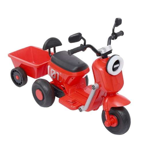 Elektro Motorrad Kinder Electric Motorcycle für Kinder ab 2 Jahren Elektro Motorrad bis 50 kg Tragfähigkeit mit 6V Batterie für Pitbike Dirtbike und Gärten (Rot) von panfudongk