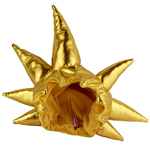 papapanda Plüschmütze Perücke Gold Goku Dragon Drachen Kostüm Zubehör Karneval für Kinder Erwachsenen (S/M (3-5 Jahre)) von papapanda
