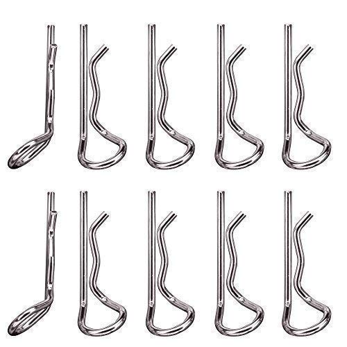 partCore Karosserie Klammern Clips 25 mm Silber für RC Car 1:8 10 STK 310033 von partCore