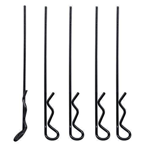 partCore Karosserie Klammern Clips 80 mm schwarz für RC Car 1:8 1:10 5 STK 310039 von partCore