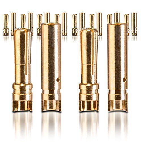 partCore Goldkontakt Verbinder Heavy Duty Stecker Buchse 4.0 mm 10 Paar von partCore