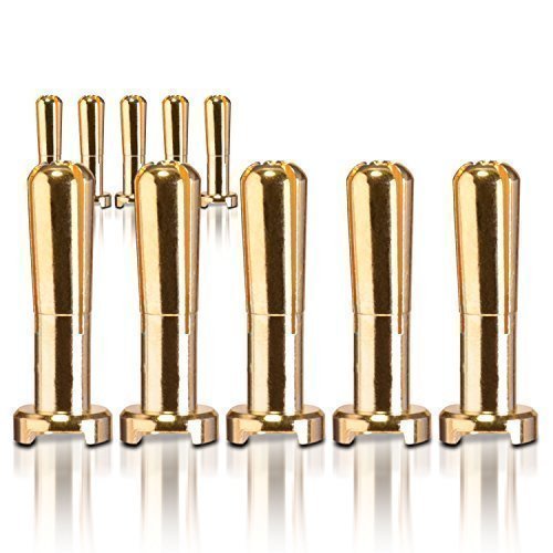 partCore Goldkontakt Verbinder Heavy Duty Winkelstecker 4.0 mm 10 STK von partCore