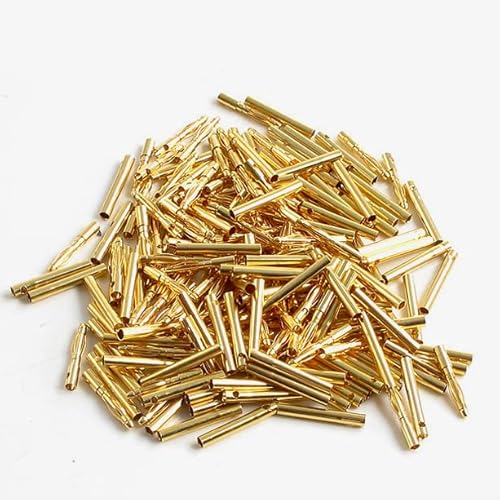 partCore Goldstecker Goldkontakt Verbinder Stecker Buchse 2.0 mm 100 Paar Clubpackung von partCore