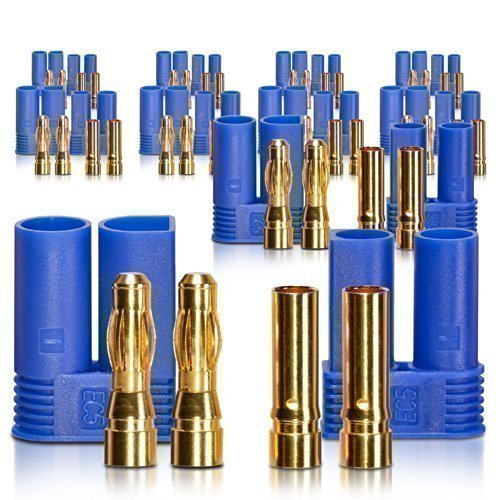 partCore Hochstrom EC5 Stecker Buchse 5.0 mm Goldkontaktstecker 10 Paar von partCore