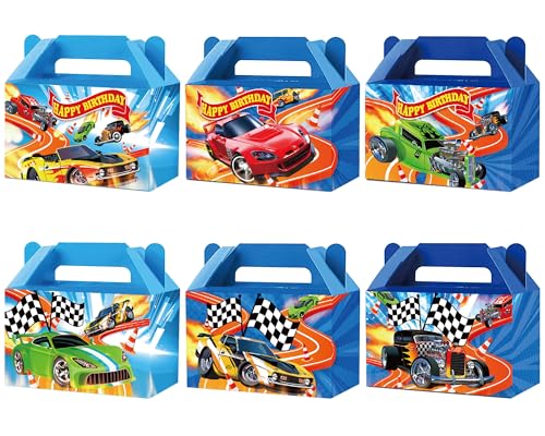24 Stück Rennwagen-Party-Leckerli-Boxen, Hot Car-Geschenk-Box, Geburtstagsparty-Zubehör, Räder, wilde Goodie-Geschenkboxen, blaues Rennauto, Partyzubehör für Kinder, Jungen, Räder, Auto, Geburtstag 24 Stück Rennwagen-Party-Leckerli-Boxen, Hot Car-Geschenk-Box, Geburtstagsparty-Zubehör, Räder, wilde Goodie-Geschenkboxen, blaues Rennauto, Partyzubehör für Kinder, Jungen, Räder, Auto, Geburtstag von party greeting