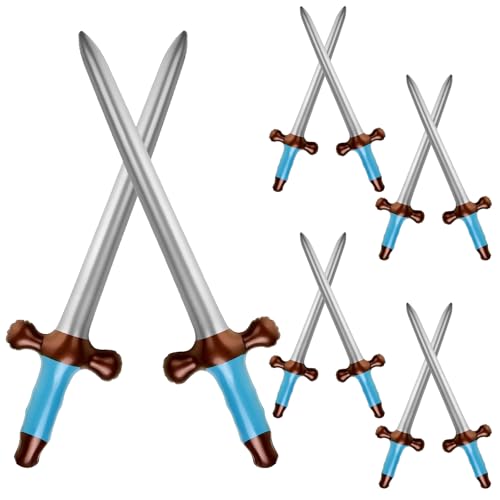 pclapora 10 Stück Aufblasbare Schwerter Spielzeug, 60 cm Piratenschwert Spielzeug, Ninja Inflatable Katana Sword, für Piraten Cosplay Party, Halloween, Mottoparty Dekorationen pclapora 10 Stück Aufblasbare Schwerter Spielzeug, 60 cm Piratenschwert Spielzeug, Ninja Inflatable Katana Sword, für Piraten Cosplay Party, Halloween, Mottoparty Dekorationen von pclapora