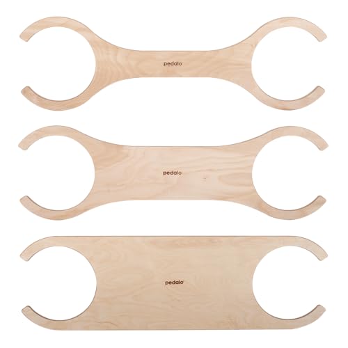 pedalo® Stapelbaustein Balanciersteg 3er Set I Geschicklichkeit I kreativer Spielspaß I Kombinierbar mit Stapelstein I Bewegungslandschaften I Balance I Bauen I Motorik verbessern I Balance-Board von pedalo