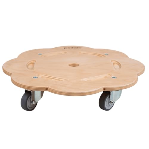 pedalo® Stapelbaustein Rollflitzer/passgenaues Rollbrett für Stapelstein/Mehrwert durch Fahren und Rollen/Kinder ab 2 Jahre/Mehr Spaß und Spielmöglichkeiten von pedalo
