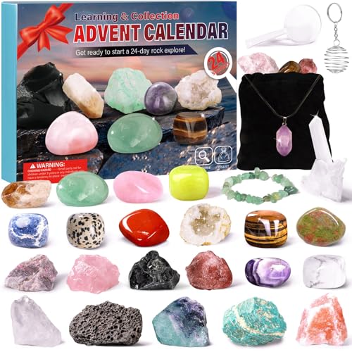 Kristalle Adventskalender 2025 für Kinder Weihnachtskalender 24 Stück Sammlung Gesteine und Mineralien Weihnacht Geschenk für Mädchen Jungen Geologie Enthusiasten Kristalle Adventskalender 2025 für Kinder Weihnachtskalender 24 Stück Sammlung Gesteine und Mineralien Weihnacht Geschenk für Mädchen Jungen Geologie Enthusiasten von peiranup