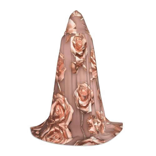 peiyeety Rose Gold Wallpaperprinting Kapuzenumhänge für Teenager Kapuzenumhang Halloween Weihnachtsumhang von peiyeety