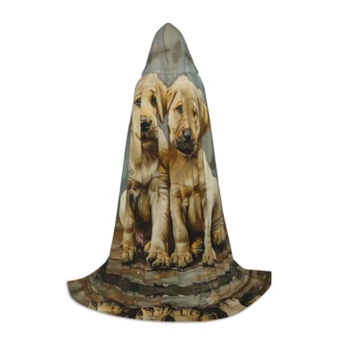 peiyeety Welpen Dogprinting Kapuzenumhänge für Teenager Kapuzenumhang Halloween Weihnachtsumhang von peiyeety