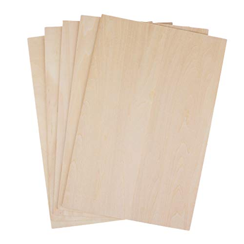 Perfeclan 10 Modell DIY Basteln Holzplatte Bastelholz Künstlerbedarf, 50x20 0X 1,5mm von Perfeclan