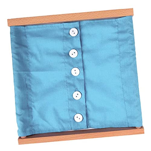 Perfeclan Montessori Material Kindergarten Spielzeug Reißverschluss Knöpfe Schnürsenkel Pädagogisches Spielzeug Jungen, Blaue Knöpfe Perfeclan Montessori Material Kindergarten Spielzeug Reißverschluss Knöpfe Schnürsenkel Pädagogisches Spielzeug Jungen, Blaue Knöpfe von Perfeclan