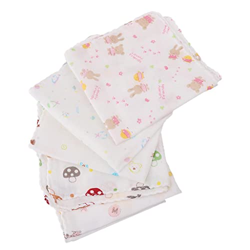5er Set Mullwindeln Stoffwindeln Spucktücher Baumwollwindeln Mulltücher Stilltücher 30 x 30cm von perfk