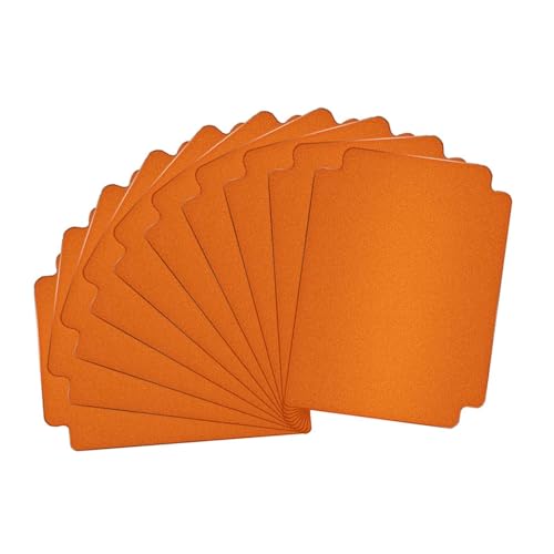perfk 10 Stück Sammelkarten-Teiler, Kartenbox, Teiler, Kartensortierung für Büro, Spiele, Karten, Sportkarten, Orange von perfk