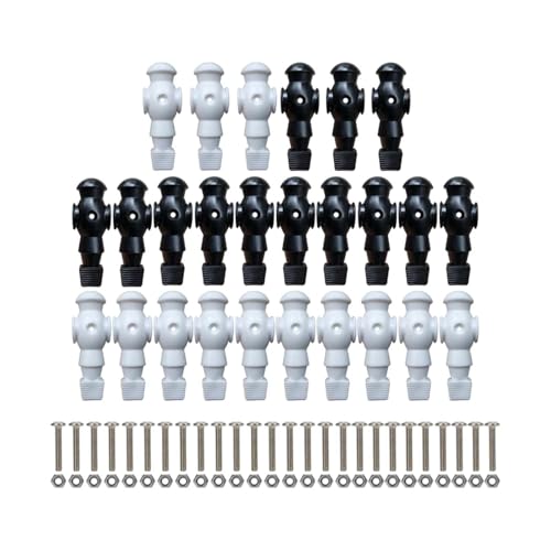 perfk 26x Tischfußballspieler Fußballtischzubehör Einfache Installation Komponenten Unterhaltungsspiel Spielzeug Tischfußballspieler, Schwarz-Weiss perfk 26x Tischfußballspieler Fußballtischzubehör Einfache Installation Komponenten Unterhaltungsspiel Spielzeug Tischfußballspieler, Schwarz-Weiss von perfk