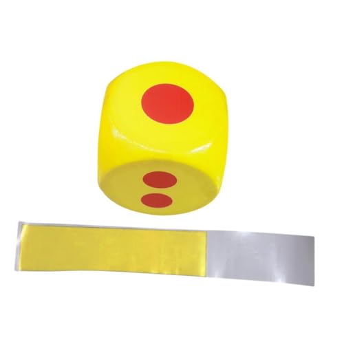 perfk 30 cm Weiche Schaumstoffwürfel, D6, Lehrmittel, Würfelspiele für Kinder, Klassenzimmer, Jungen und Mädchen, Partygeschenke, GELB+Reparaturmaterialien perfk 30 cm Weiche Schaumstoffwürfel, D6, Lehrmittel, Würfelspiele für Kinder, Klassenzimmer, Jungen und Mädchen, Partygeschenke, GELB+Reparaturmaterialien von perfk