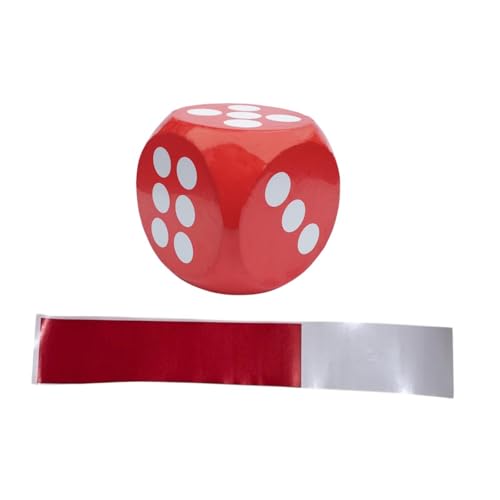 perfk 30 cm Weiche Schaumstoffwürfel, D6, Lehrmittel, Würfelspiele für Kinder, Klassenzimmer, Jungen und Mädchen, Partygeschenke, Rot+Reparaturmaterialien perfk 30 cm Weiche Schaumstoffwürfel, D6, Lehrmittel, Würfelspiele für Kinder, Klassenzimmer, Jungen und Mädchen, Partygeschenke, Rot+Reparaturmaterialien von perfk