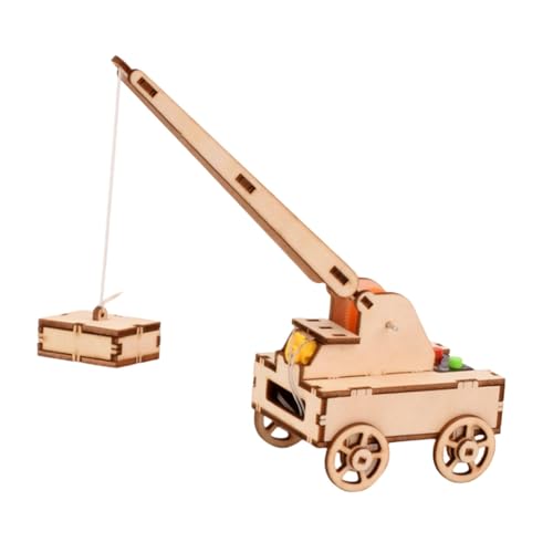perfk 3D-Holzpuzzle, Holzspielzeug, mechanisches Holzspielzeug, Modellspielzeug für Anfänger und Kinder, Kran von perfk