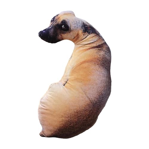 perfk 3D-Hunde-Plüschkissen, Hundekissen, Schlafkissen, Kuscheltiere, Plüschtier, Hundeplüschpuppe für Partygeschenke, Büro, Couch, Geschenke von perfk