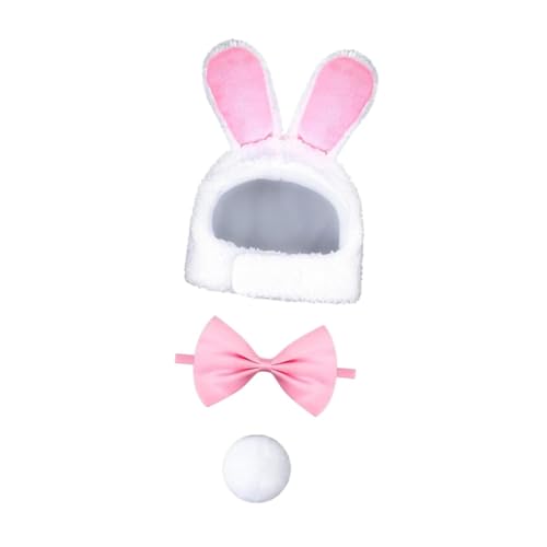 perfk 3X Hunde-Osterhasen-Kostüm, Cosplay, Bequeme Verzierung, schöne Outfits, schicke Verkleidung zum Geburtstag, tägliches Tragen zu Halloween, Hutball-Fliege perfk 3X Hunde-Osterhasen-Kostüm, Cosplay, Bequeme Verzierung, schöne Outfits, schicke Verkleidung zum Geburtstag, tägliches Tragen zu Halloween, Hutball-Fliege von perfk