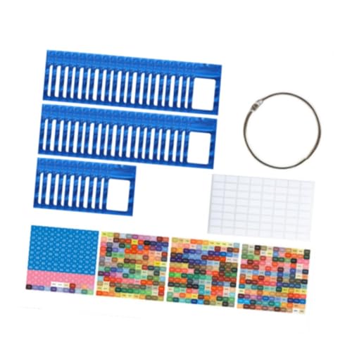 perfk 50 -fache Strassstation Beutel kleine Perlen Organizer Verpackung Packung Multifunktionale Selbstdichtbeutel mit Bindemittelringen, Blau von perfk