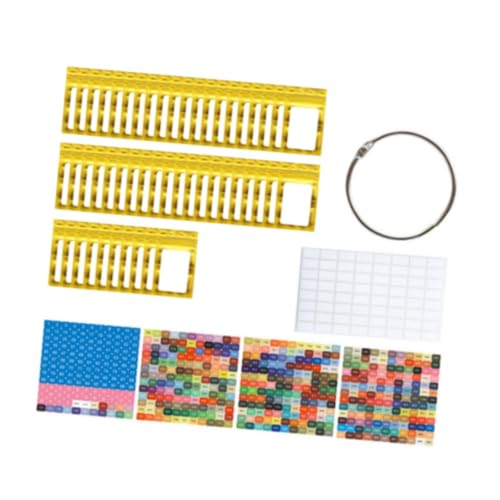 perfk 50 -fache Strassstation Beutel kleine Perlen Organizer Verpackung Packung Multifunktionale Selbstdichtbeutel mit Bindemittelringen, Gold von perfk