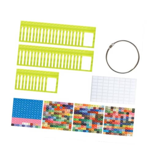perfk 50 -fache Strassstation Beutel kleine Perlen Organizer Verpackung Packung Multifunktionale Selbstdichtbeutel mit Bindemittelringen, GrÜn von perfk