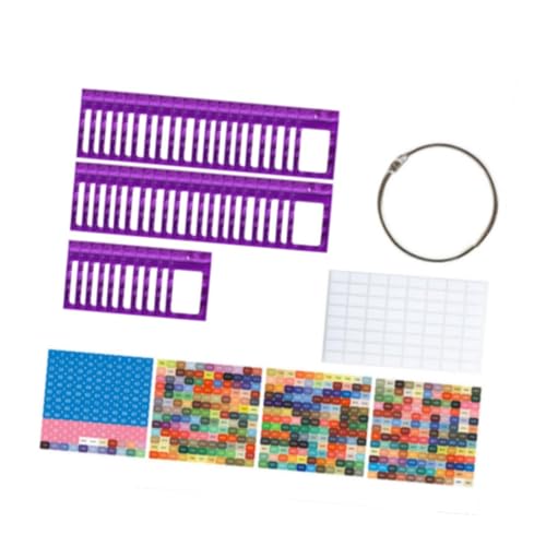 perfk 50 -fache Strassstation Beutel kleine Perlen Organizer Verpackung Packung Multifunktionale Selbstdichtbeutel mit Bindemittelringen, Lila von perfk
