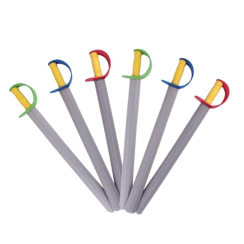 perfk 6X Ritterschwert aus Schaumstoff, Partygeschenk, Piratenritter, Rollenspiel, Cosplay, falsche Schwerter zur Dekoration perfk 6X Ritterschwert aus Schaumstoff, Partygeschenk, Piratenritter, Rollenspiel, Cosplay, falsche Schwerter zur Dekoration von perfk