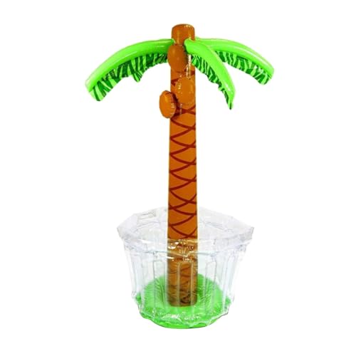 perfk Aufblasbarer Kokosnuss-Eiskübel für den Pool, Getränkekühler, Kühleimer mit großer Kapazität, schwimmender Getränkehalter für den Strand, Picknick im von perfk