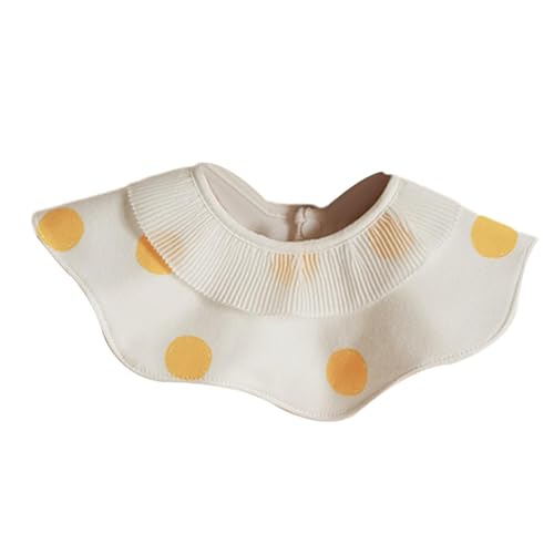 perfk Baby-Lätzchen zum Stillen, weiche, saugfähige, verstellbare Musselin-Bandana-Sabber-Lätzchen, Baumwoll-Lätzchen für Geschenke für Neugeborene und, Gelbe Punkte von perfk