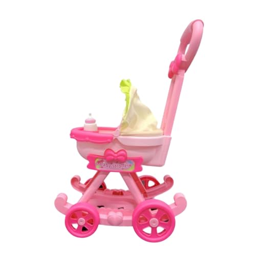 perfk Babypuppen-Kinderwagen, Valentinstagsgeschenke für Kinder, Geburtstagsgeschenk, Simulations-Kinderwagen-Spielzeug von perfk