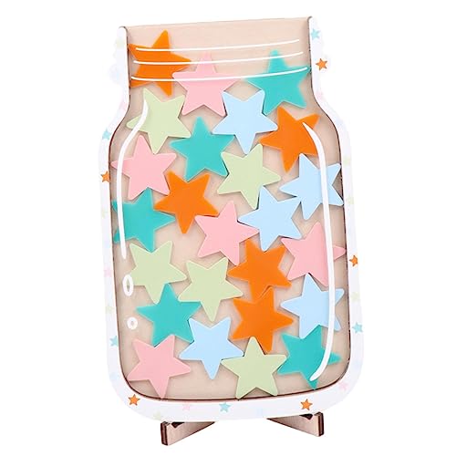 perfk Belohnungsglas mit, Belohnungsstern, Belohnungstafel für positives Verhalten, für Kleinkinder, Anreizglas für Klassenzimmer und perfk Belohnungsglas mit, Belohnungsstern, Belohnungstafel für positives Verhalten, für Kleinkinder, Anreizglas für Klassenzimmer und von perfk