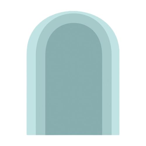 perfk Bogenwand Aufkleber Boho Arch Wall Aufkleber Stick und Schale Kopfteil Heimtüren Dekor Kinderzimmer PVC Tapetendekoration, Blau von perfk
