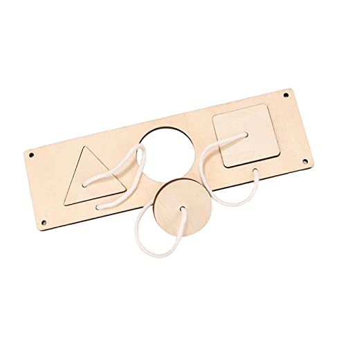 perfk Busy Board Material Geschenke Feinmotorik Lernen Sensorische Aktivitätstafeln für Vorschulkindergarten Unisex, Geometrisch von perfk