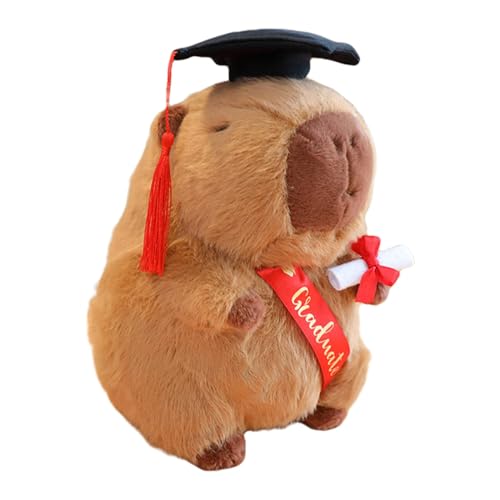 perfk Capybara-Puppe, Kuscheltiere, Heimdekoration, Plüsch-Capybara-Spielzeug für Abschlussgeschenke, Partys, Sammlerstücke für Kinder, Brauche von perfk