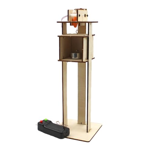 perfk DIY-Modell eines elektrischen Aufzugs, elektrischer Aufzug, DIY-Kits, Entwicklung von Spielzeug, Kreativität, wissenschaftliches Experiment für, 100mmx100mmx280mm von perfk