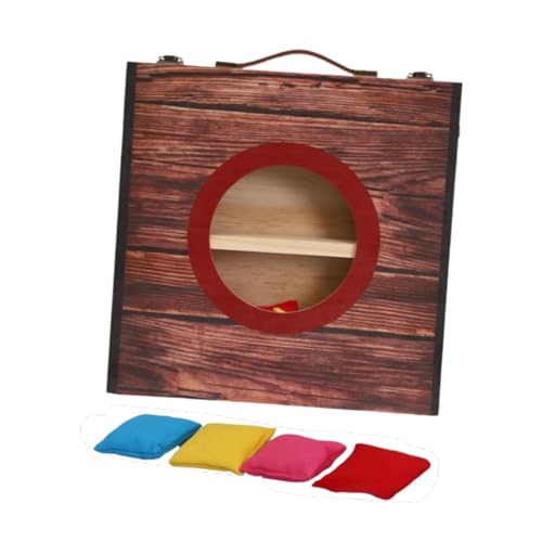 perfk Desktop Cornhole -Board Falten tragbare Bohnenbeutel, Geschenk mit 4 Bohnensäcke Tabletop Cornhole Set für Sporthaus, Party, Rot perfk Desktop Cornhole -Board Falten tragbare Bohnenbeutel, Geschenk mit 4 Bohnensäcke Tabletop Cornhole Set für Sporthaus, Party, Rot von perfk