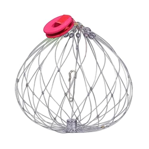 perfk Fangen Sie Krabben-Werkzeug, automatisches Fangen von Krabben, Cast Snare für Flüsse und Stauseen, 52 cm Dünnes Netz perfk Fangen Sie Krabben-Werkzeug, automatisches Fangen von Krabben, Cast Snare für Flüsse und Stauseen, 52 cm Dünnes Netz von perfk