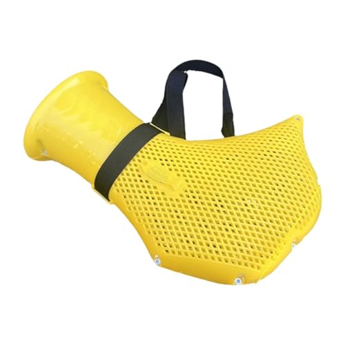 perfk Fischkorb, Angelzubehör, Zubehör, Outdoor-Ausrüstung, Reise-Fischköder-Eimer, Aufbewahrung für gefangene Elritzen, Haltesicheln, Gelb von perfk